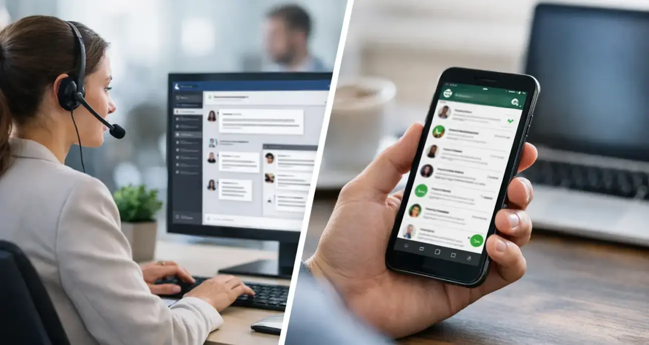 Plataforma de atendimento vs WhatsApp Business