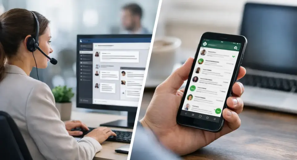 Plataforma de atendimento vs WhatsApp Business